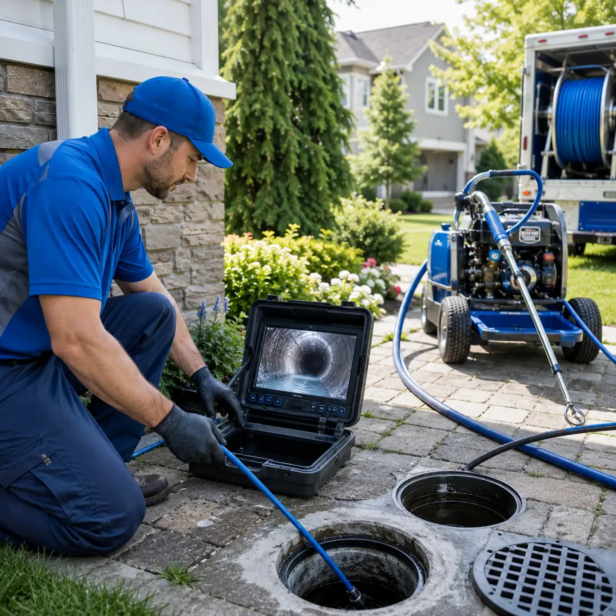 Outdoor drain cleaning professionals serving North Lewisburg, OH